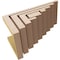 Ekena Millwork 7"W x 14"D x 7"H Wide Landon Rough Cedar Woodgrain TimberThane Corbel, Primed Tan CORUR07X14X07LANRCPR - alternate 4
